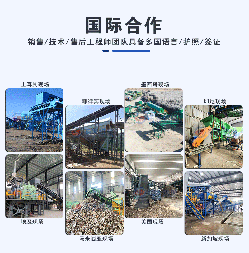 填埋垃圾分揀設備國際合作